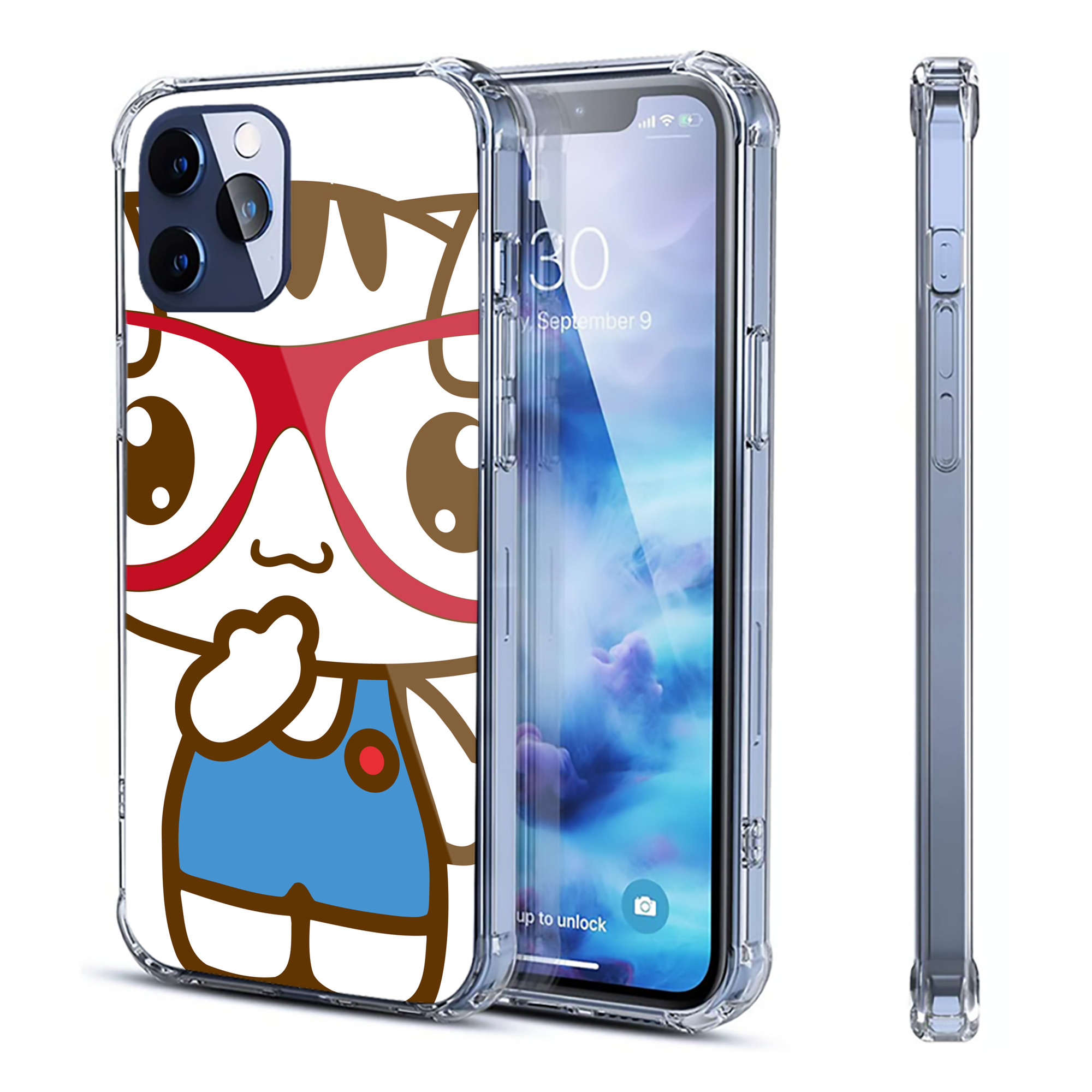 （画像用） Hello Kitty ハローキティ 【iPhone 12シリーズ対応】透明スマホケース（クリアソフトケース）